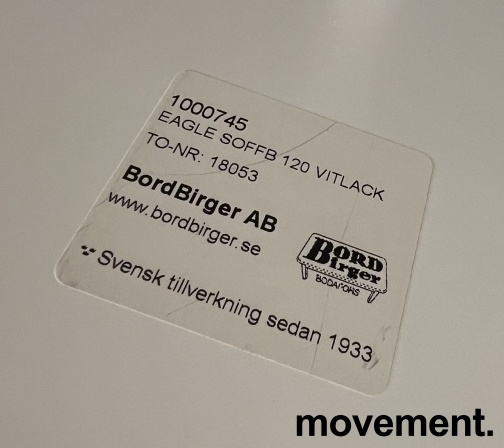 Solgt!Loungebord / sofabord i hvitt fra - 2 / 2