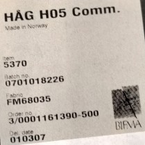 Håg H05 Visit besøksstol / møteromsstol i sort stoff, Nytrukket
