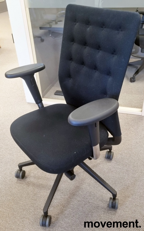 Solgt!Kontorstol fra Vitra, ID Trim, Sort