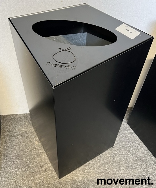 Solgt!Kildesortering i sortlakkert metall - 1 / 2