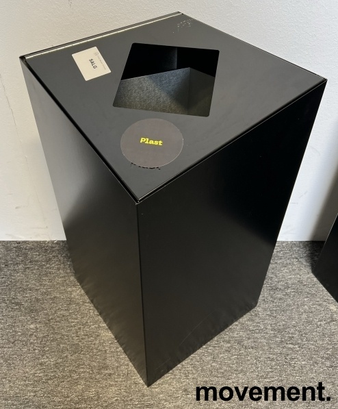 Solgt!Kildesortering i sortlakkert metall - 1 / 2