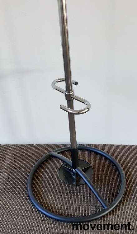 Solgt!Stumtjener i krom / sort, 183cm - 3 / 3