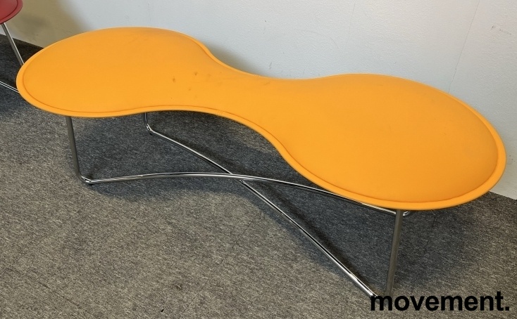 Solgt!Sittebenk / loungemøbel i orange - 2 / 2