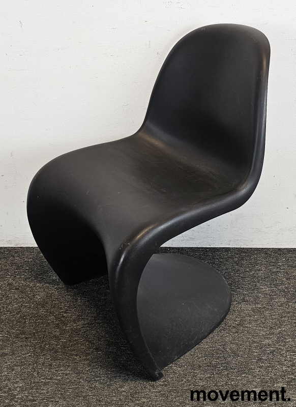 Solgt!Panton Chair i sort fra Vitra, - 2 / 4