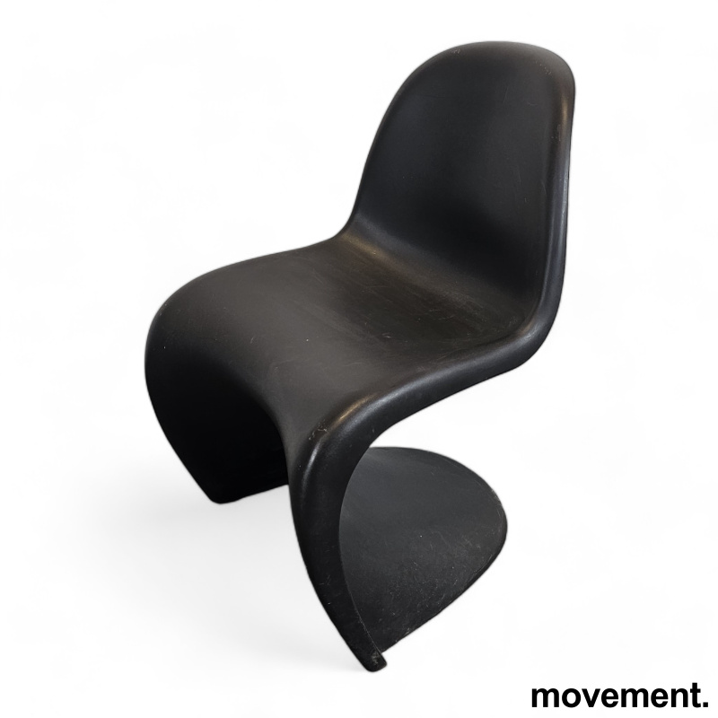 Solgt!Panton Chair i sort fra Vitra, - 1 / 4