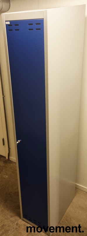 Solgt!Garderobeskap i stål, 1 hel dør, - 1 / 2
