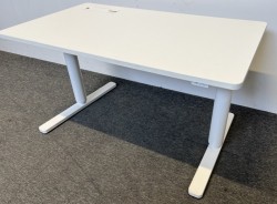 Skrivebord med elektrisk hevsenk i hvitt fra ROL Ergo, 120x70cm, pent brukt 2019-modell