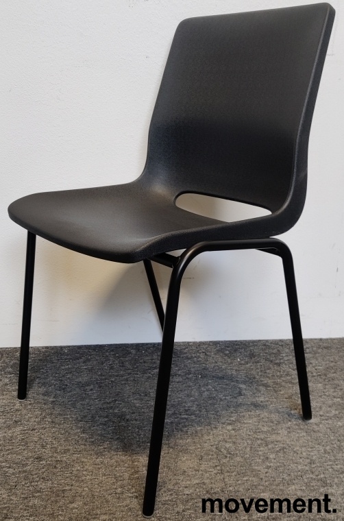 Solgt!Konferansestol / stablestol i sort, - 4 / 6