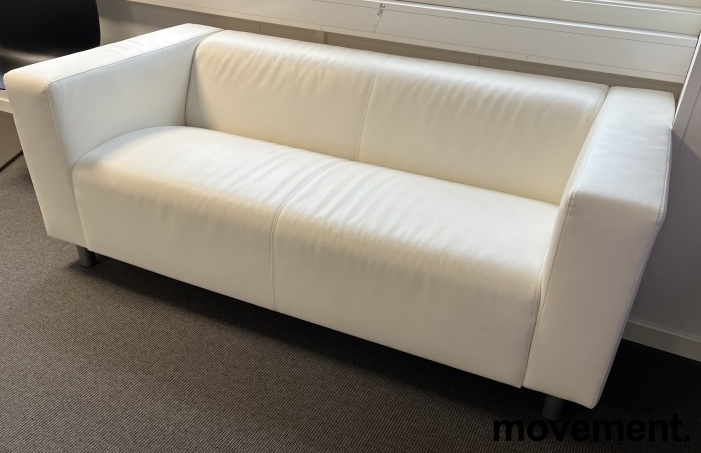 Solgt!IKEA Klippan 2-seter skinnsofa i - 2 / 2