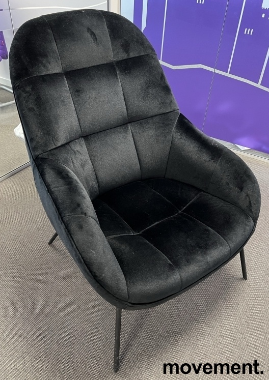 Solgt!Wendelbo loungestol i sort - 1 / 3