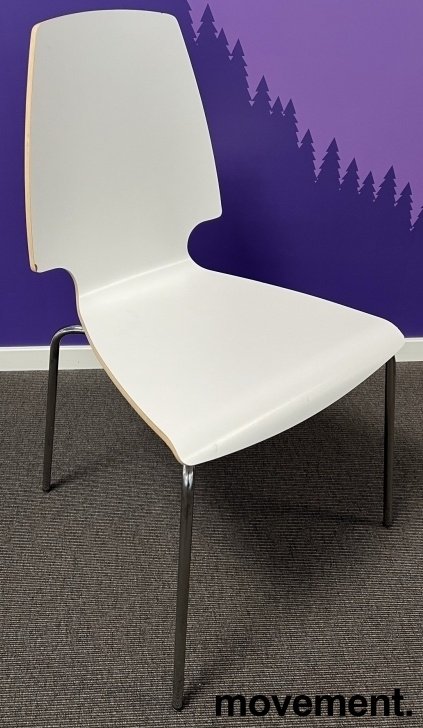 Solgt!IKEA Vilmar konferansestol i hvitt - 1 / 2