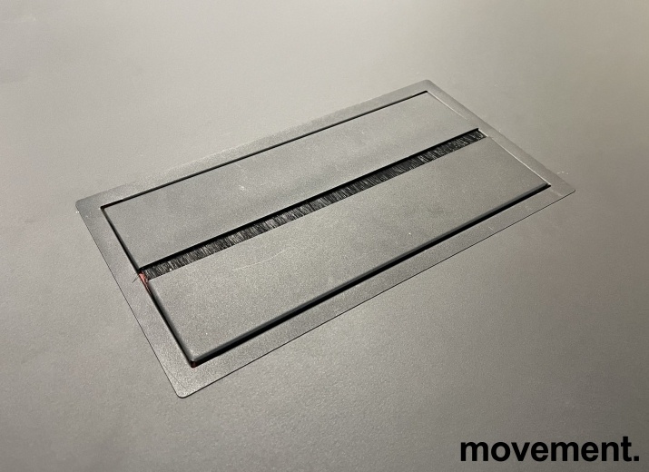 Solgt!Møtebord i sort linoleum / sort, - 3 / 3