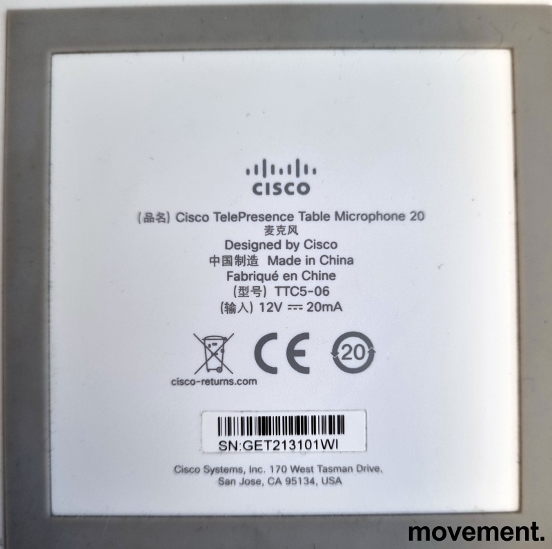 Solgt!Cisco TelePresence Table microphone - 3 / 3