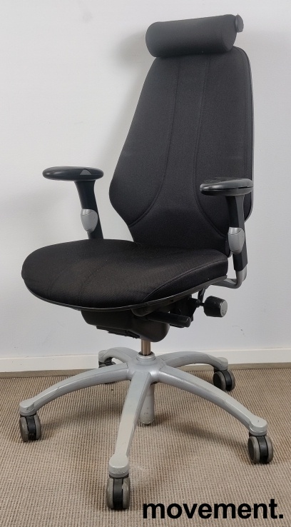 Solgt!Kontorstol i sort / grått fra - 1 / 3