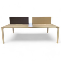 WorKit møtebord fra Vitra i hvitt, 240x160cm, passer 8-10 personer, pent brukt