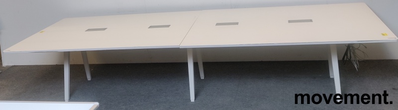 Solgt!Møtebord / konferansebord i hvitt - 3 / 3