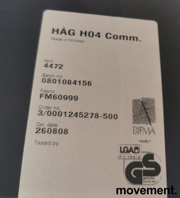 Solgt!Håg H04 4472 Communication i sort - 3 / 3