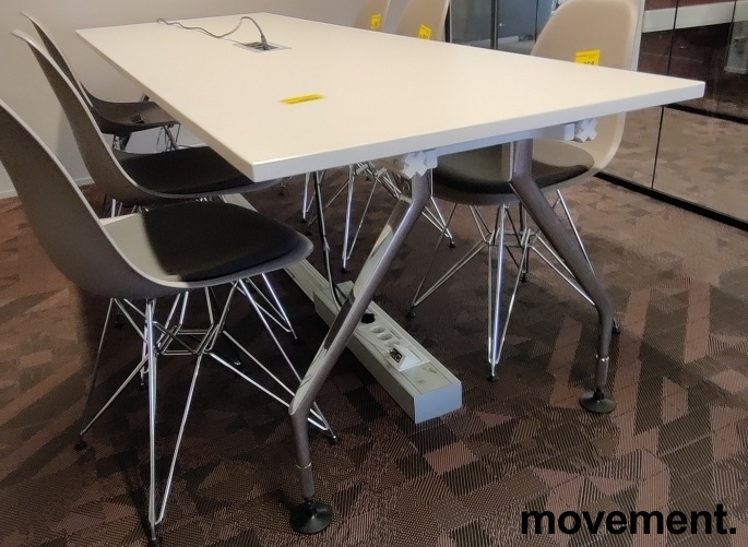 Solgt!Kompakt møtebord fra Vitra i hvitt, - 2 / 2