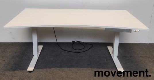 Solgt!Skrivebord i hvitt fra EFG med - 1 / 2