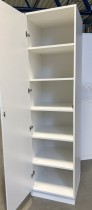 Stort rekvisitaskap / høyskap med hyller fra Svenheim, 6permhøyder, bredde 60cm, høyde 230cm, pent brukt