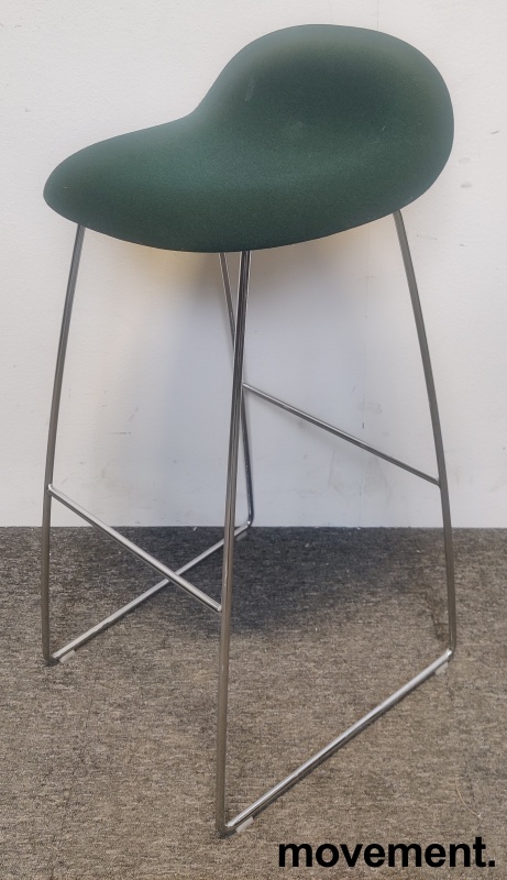 Solgt!Barkrakk fra Gubi i grønt / krom, - 1 / 3