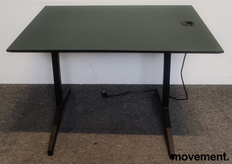 Solgt!Kompakt møtebord i grønn linoleum / - 1 / 2