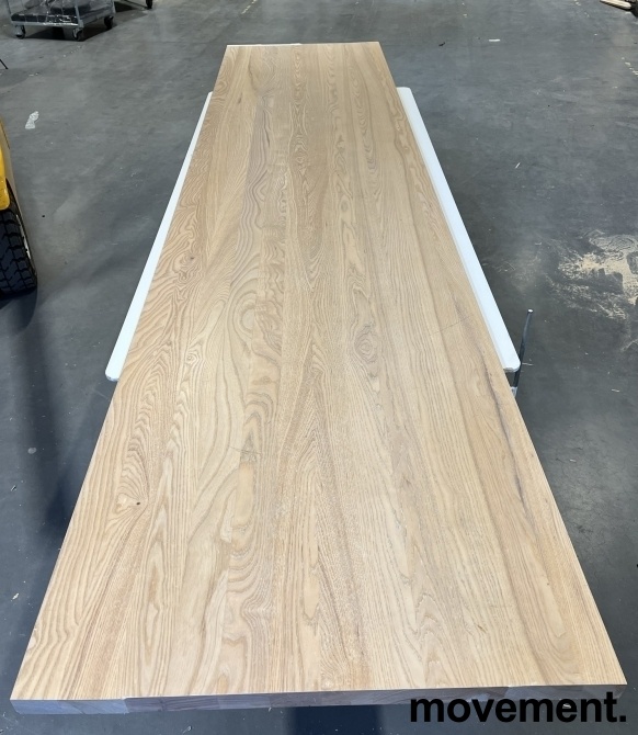 Solgt!Benkeplate i heltre ask, 330x78cm, - 1 / 4