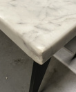 Barbord i marmor / sort, 180x80cm, - 4 / 4