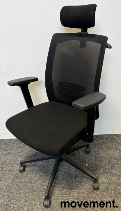 Solgt!Kontorstol H2210 med høy rygg, - 1 / 2