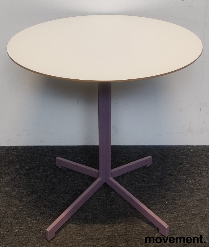 Solgt!Loungebord i hvitt med lilla - 1 / 2