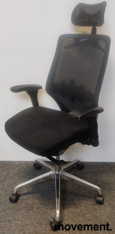 Solgt!Kontorstol  - model Cesar  i sort, - 1 / 3