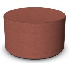 Puff fra Narbutas, modell Giro, Ø=60cm, høyde 35cm, coral/rosa melert ullblanding NY / UBRUKT