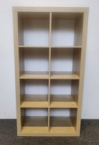IKEA Expedit bokhylle i bjerk, 79 cm bredde, 149 cm høyde, pent brukt