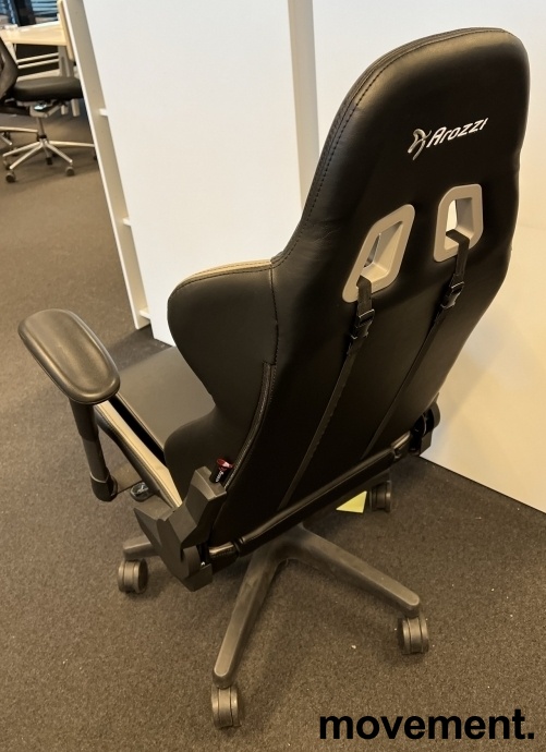 Solgt!Gamingstol Arozzi i sort / hvitt / - 2 / 2