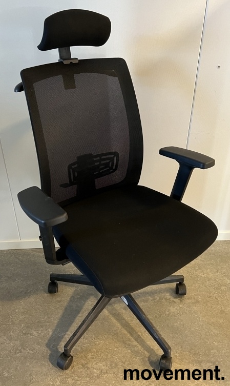 Solgt!Kontorstol H2210 med høy rygg, - 1 / 2