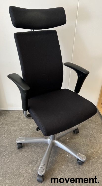 Solgt!Håg H04 4600 kontorstol i mørk grå, - 1 / 2