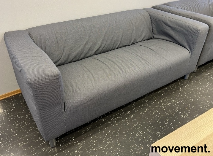 Solgt!IKEA Klippan 2-seter sofa med grått - 1 / 2
