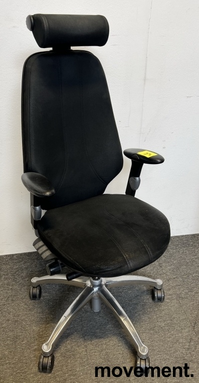 Solgt!Kontorstol i sort mikrofiber  / - 1 / 2