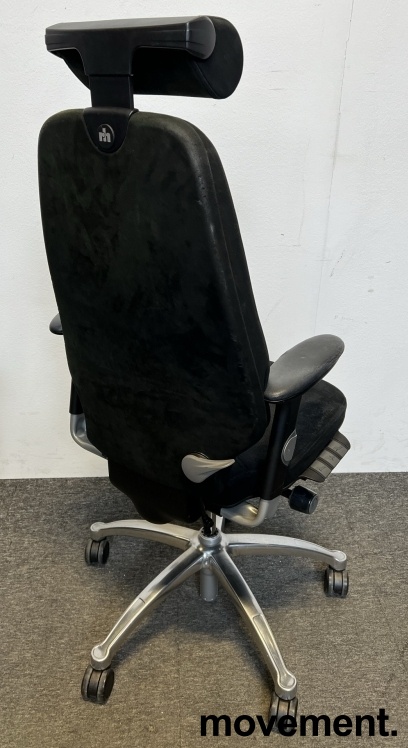 Solgt!Kontorstol i sort mikrofiber  / - 2 / 2