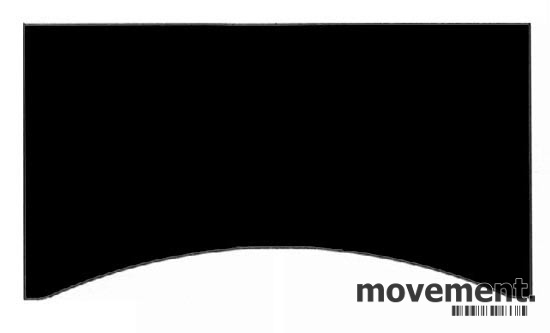 Sort bordplate for skrivebord med