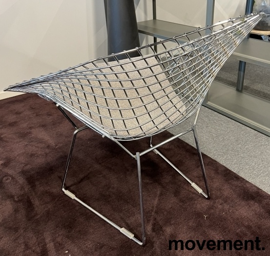 Solgt!Lekker loungestol i krom fra Knoll, - 2 / 3