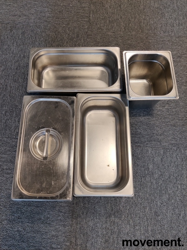 Solgt!Gastronorm / GN-bakker /  3 stk GN - 2 / 2