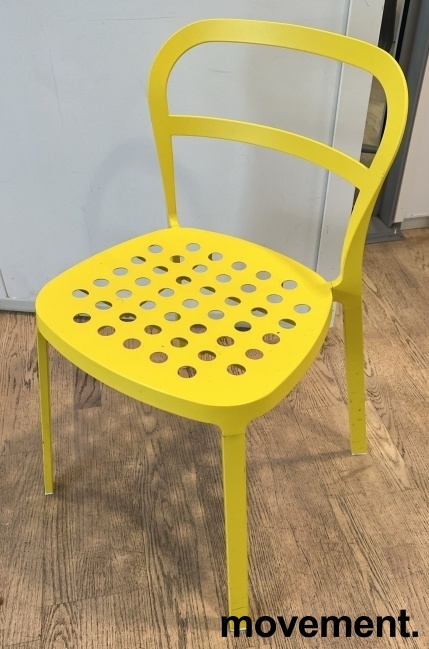 Solgt!IKEA Reidar i gul-lakkert metall, - 1 / 2