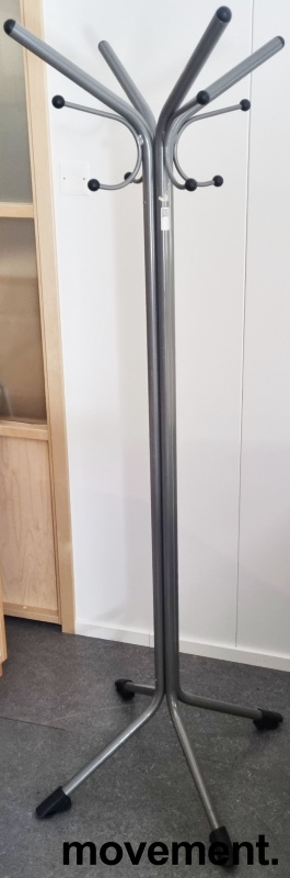 Solgt!Stumtjener i grålakkert metall, - 2 / 2
