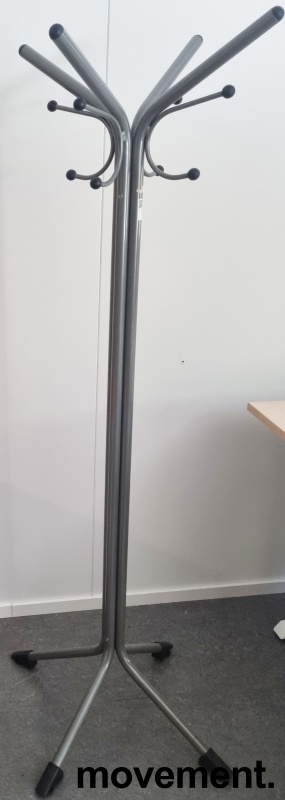 Solgt!Stumtjener i grålakkert metall, - 1 / 2