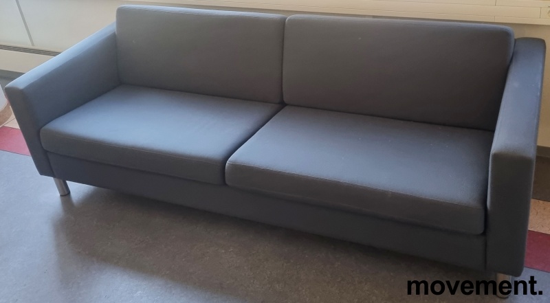 Solgt!EFG Pure 3-seter sofa i mørkt - 2 / 4