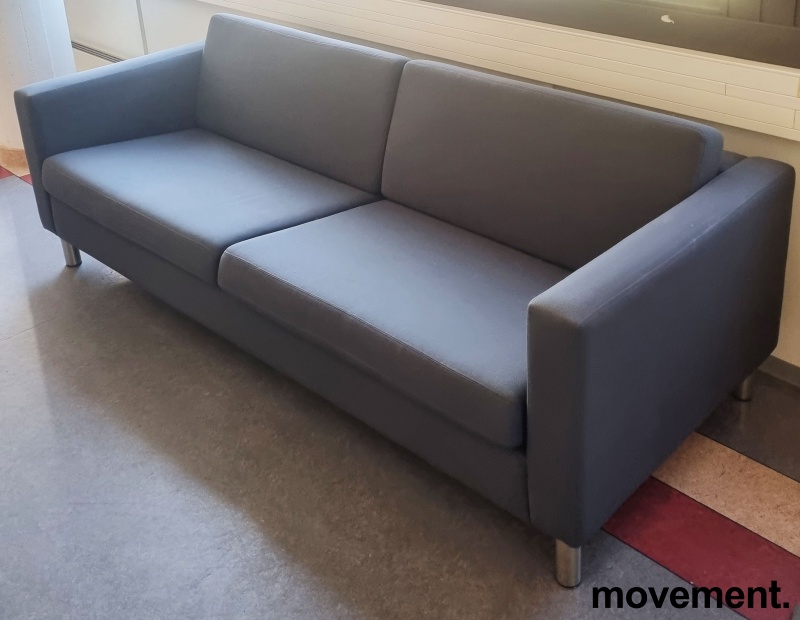 Solgt!EFG Pure 3-seter sofa i mørkt - 1 / 4