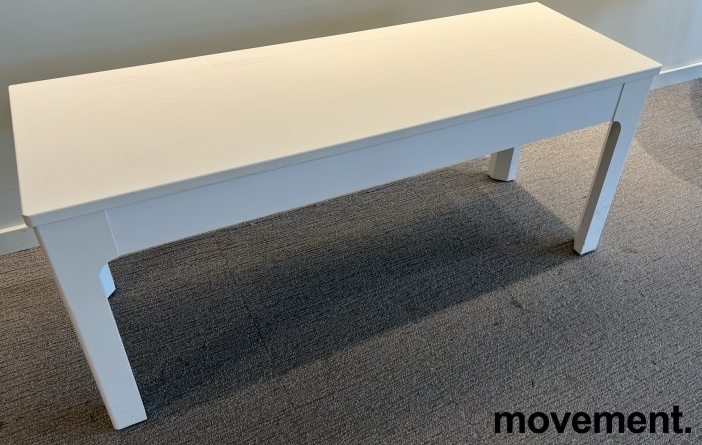 Solgt!IKEA Ekedalen sittebenk i hvitt, - 1 / 2
