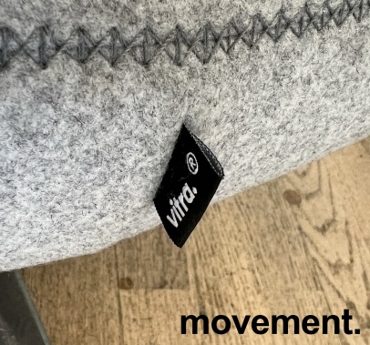 Solgt!Loungestol i gråmelert stoff med - 3 / 3