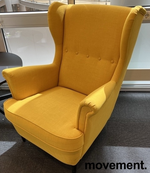 Solgt!IKEA Strandmon ørelappstol i gult - 2 / 2